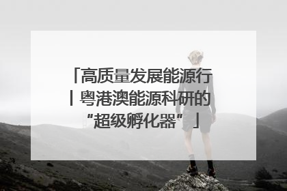 高质量发展能源行丨粤港澳能源科研的“超级孵化器”