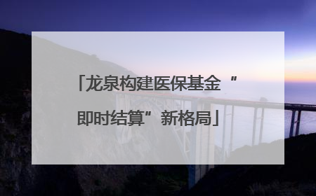 龙泉构建医保基金“即时结算”新格局