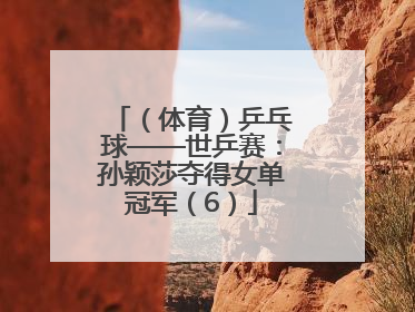 （体育）乒乓球——世乒赛：孙颖莎夺得女单冠军（6）