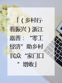 （乡村行·看振兴）浙江嘉善：“零工经济”助乡村民众“家门口”增收