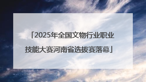 2025年全国文物行业职业技能大赛河南省选拔赛落幕