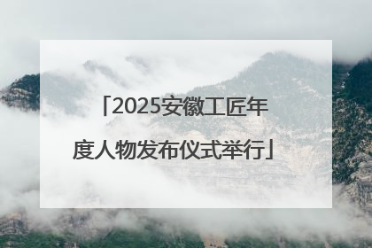 2025安徽工匠年度人物发布仪式举行