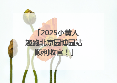 2025小黄人趣跑北京园博园站顺利收官！